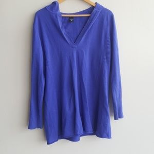 Long Tunic Sweater with Hood